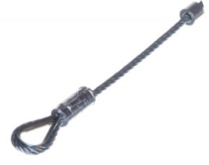 Acier Galvanisé Remplacement Câbles Porte De Garage Acier Galvanisé - Lot De 2 - 3mm X 2,6m - Remplacement Facile Et Résistant 2,6m Longueur